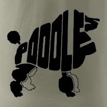 Pudel - nápis v tele Pudel - nápis v tele