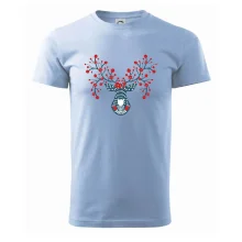 Folklór - jeleň s červenými plodmi