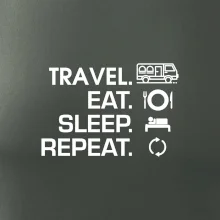Eat sleep travel - Van