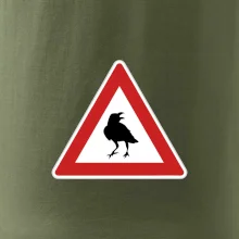 Dopravná značka - Pozor havran Dopravná značka - Pozor havran