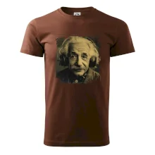 Albert Einstein so slúchadlami