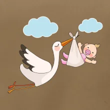 Bocian čakáme bábätko - dievča