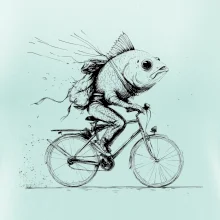 Ryba na bicykli