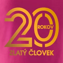 20 rokov zlatý človek