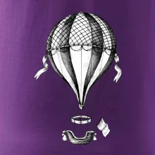 Teplovzdušný balón kreslený