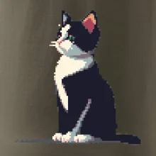 Mourovatá mačka pixel