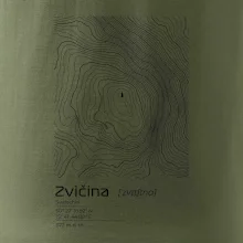 Zvičina - vrstevnice v obdĺžniku