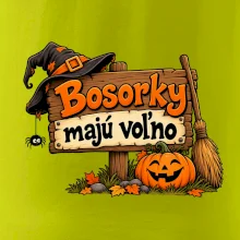 Bosorky majú voľno - tabuľa s tekvicou