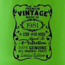 Vintage Etiketa - 1981