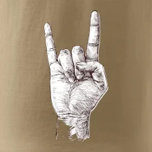 Rocková ruka kreslená Rocková ruka kreslená