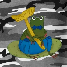 Žaba s hubou (studio-arte.cz) Žaba s hubou (studio-arte.cz)