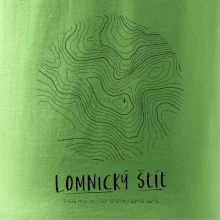 Lomnický štít - vrstevnice v kruhu