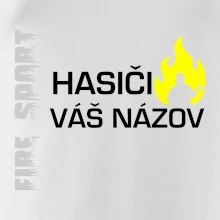 Hasiči - Váš názov - FLUO + Reflexná potlač