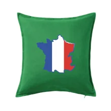 Francúzska vlajka mapa obrys