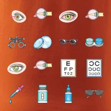 Očný lekár ikony