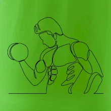 Fitness muž jedným ťahom