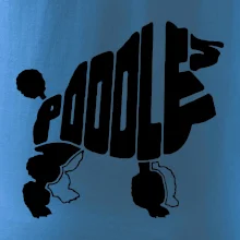 Pudel - nápis v tele Pudel - nápis v tele