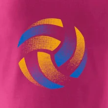 Volejbalová lopta raster farebný