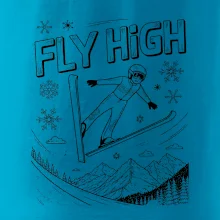 Čiernobiely skokan fly high