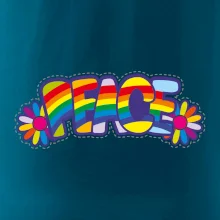 Peace nápis dúhový