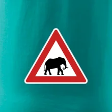 Dopravná značka - Pozor slon