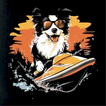 Border Kólia na vodnom skútri