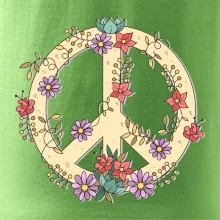 Peace symbol pieskový