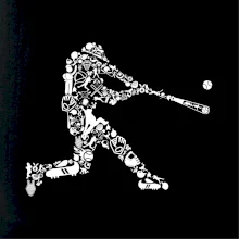 Hráč basebalu ikony