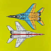 Mig 29 Fulcrum zo spoda a zo shora