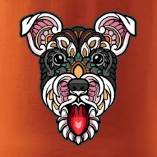 Knírač hlava barevná