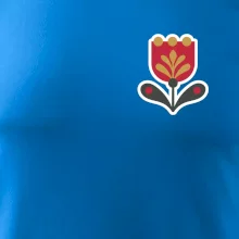 Folklór na prsníku tulipán