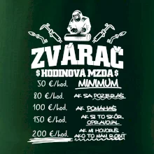 Hodinová mzda zvárač Hodinová mzda zvárač