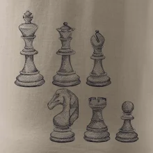 Šachové figúrky kreslené
