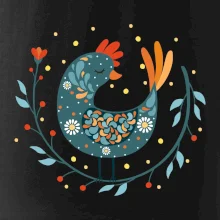 Folklór - sliepky s margarétkami Folklór - sliepky s margarétkami