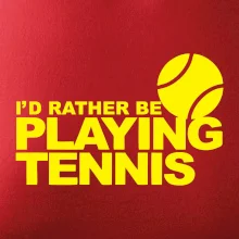 Playing tennis Playing tennis