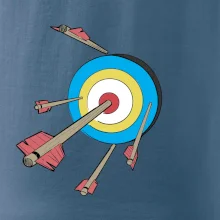 Šípy vo farebnom terči Šípy vo farebnom terči