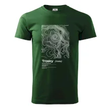 Trosky - vrstevnice v obdĺžniku