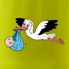 Bocian a bábätko - chlapec (Hana-creative) Bocian a bábätko - chlapec (Hana-creative)