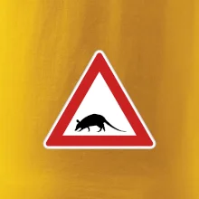 Dopravná značka - krysa Dopravná značka - krysa