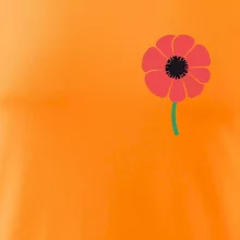 Vlčí mak ikonka na prsníku