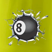 Biliardová guľa v triku