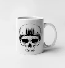 Motorkár lebka s guľatou hlavou