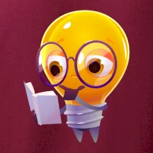 Žiarovka premýšľa nad knihou