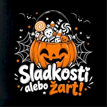 Sladkosť alebo žart tekvicový košík