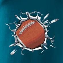 Americký futbal lopta v triku