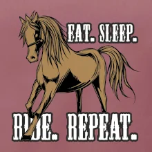Eat Sleep Ride Repeat Western