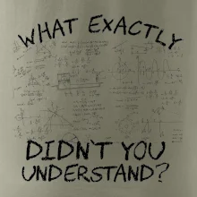 What exactly didn't you understand - physics What exactly didn't you understand - physics