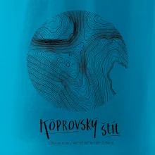 Kôprovský štít - vrstevnice v kruhu