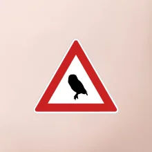 Dopravná značka - Pozor sova