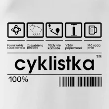 Čiarový kód - cyklistka